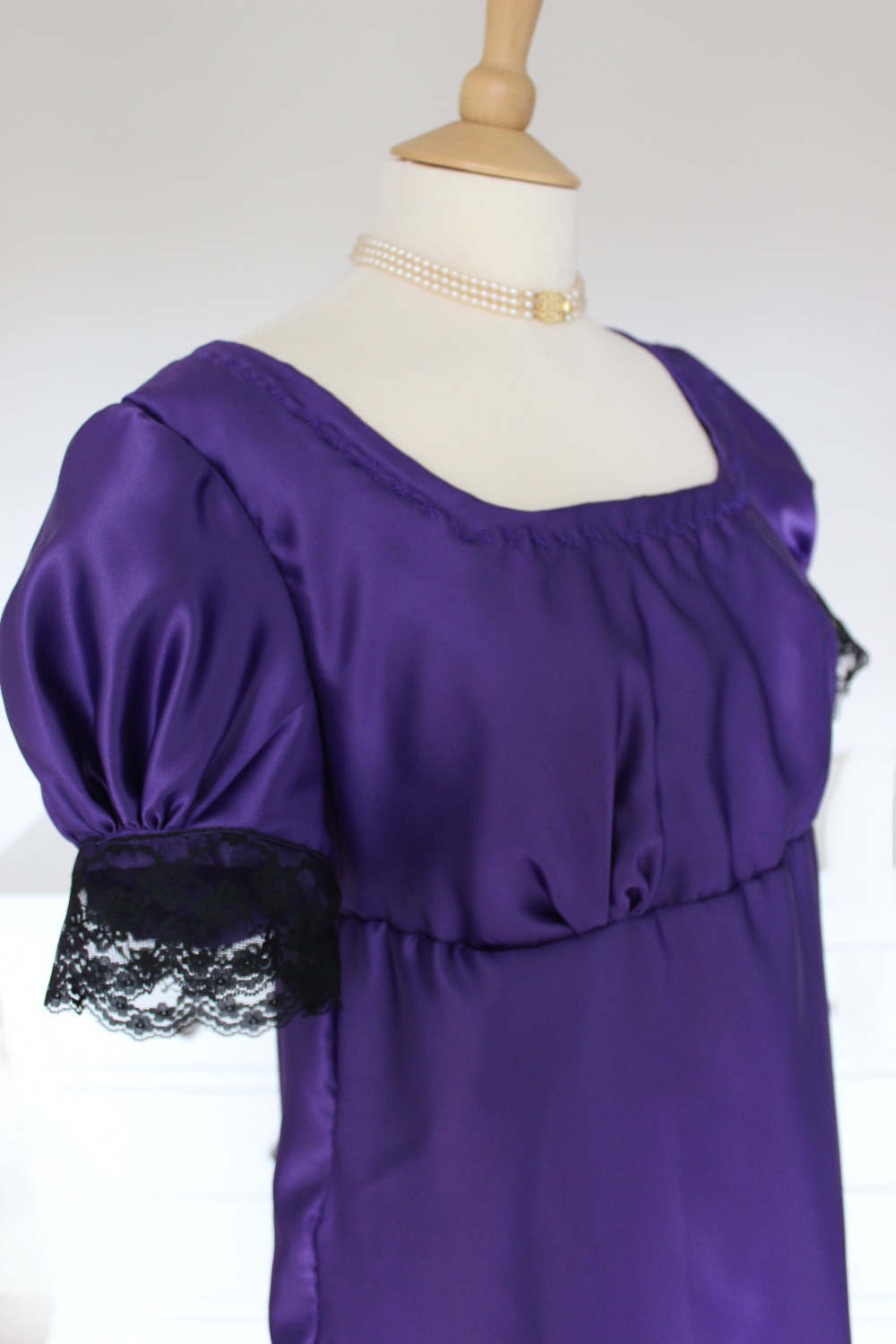For Sale Ladies 19th Century Regency Jane Austen Costume Evening/ Day Gown Size 6 - 8 UK Image